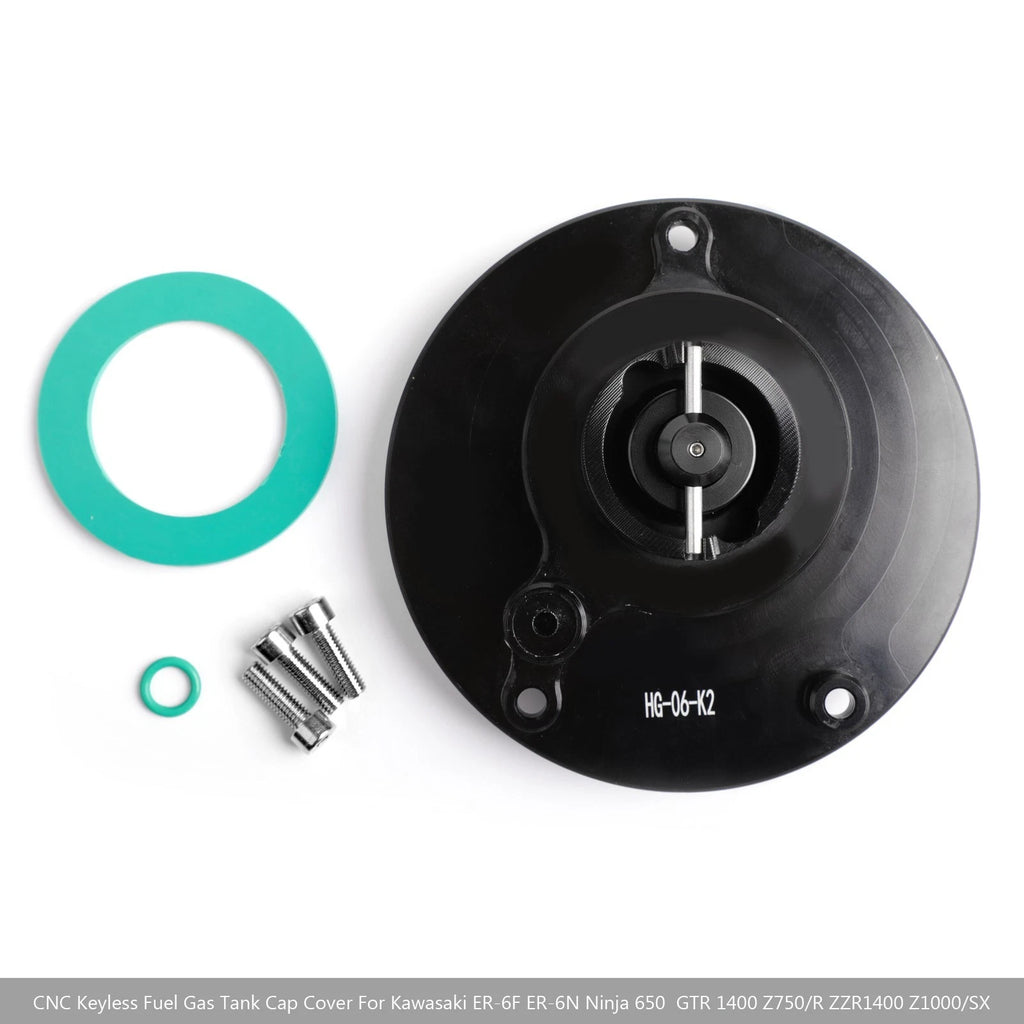 Quick Release Fuel Filler Cap for Kawasaki ZX6R ZX10R ZZR1400 Z750 Z800 Z1000