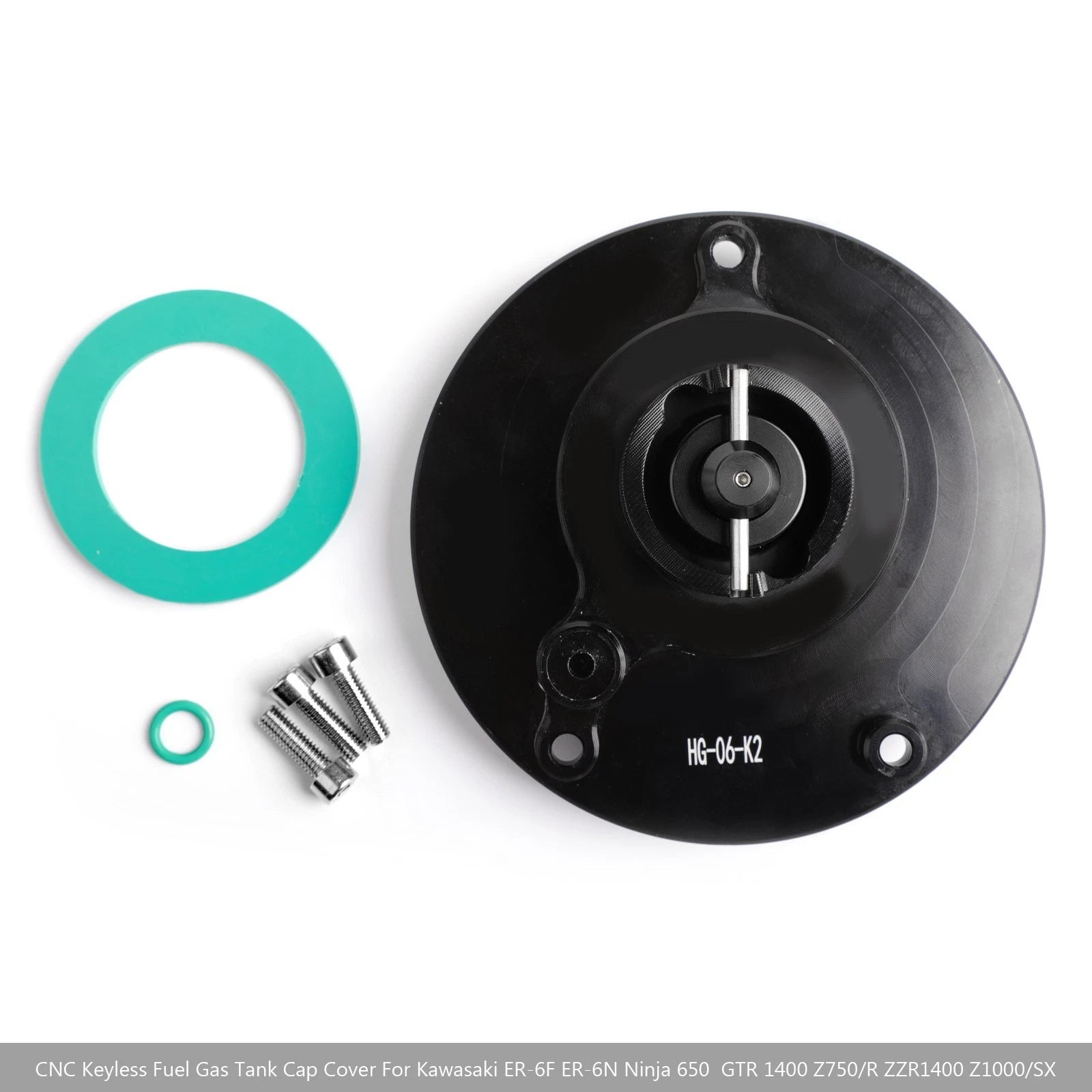 Quick Release Fuel Filler Cap for Kawasaki ZX6R ZX10R ZZR1400 Z750 Z800 Z1000
