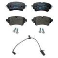Hella Rear Low-Met Disc Brake Pad w/Sensor for Audi A4 Allroad A5 RS5 S4 (2010–2020)