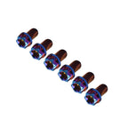 6pcs M6x20mm Titanium Torx Head Flange Bolts for Motorcycle Bicycle