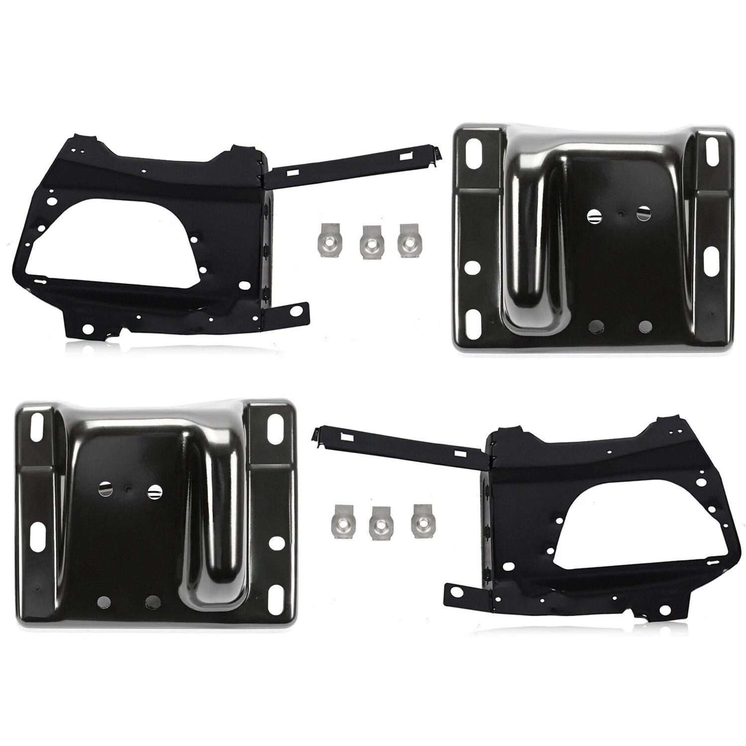 Front Steel Bumper Bracket Mount Kit for Dodge Ram 2500 3500 (2010–2018)