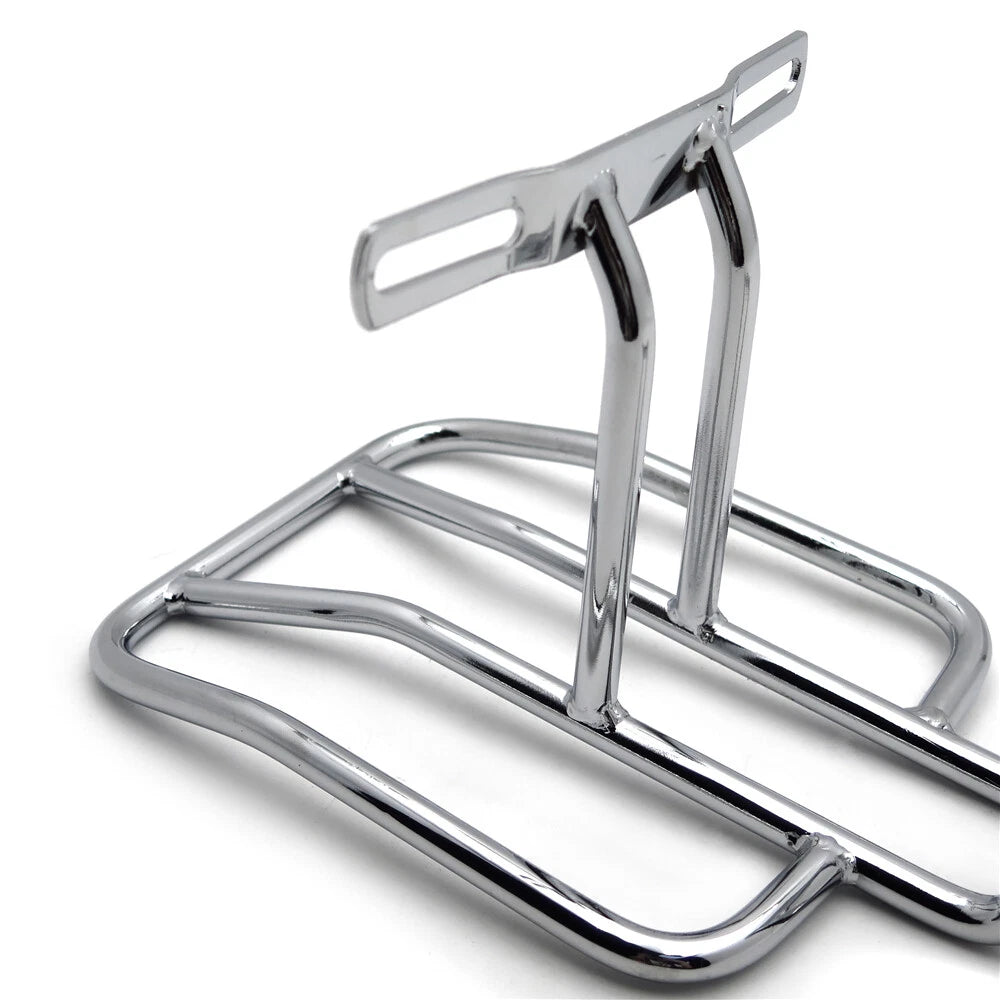 Chrome Steel Rear Luggage Rack for Harley Roadster Nightster 883 (2004–2023)