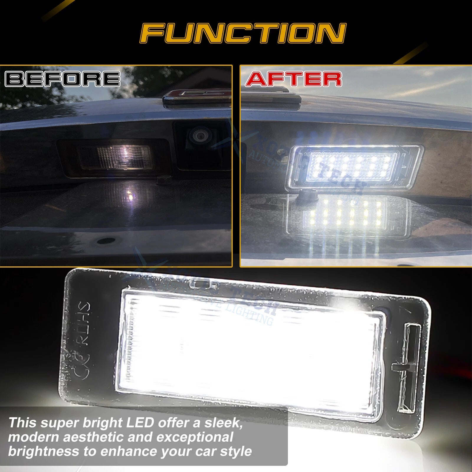 LED License Plate Light for Chevrolet Buick Cadillac GMC (2000-2014)