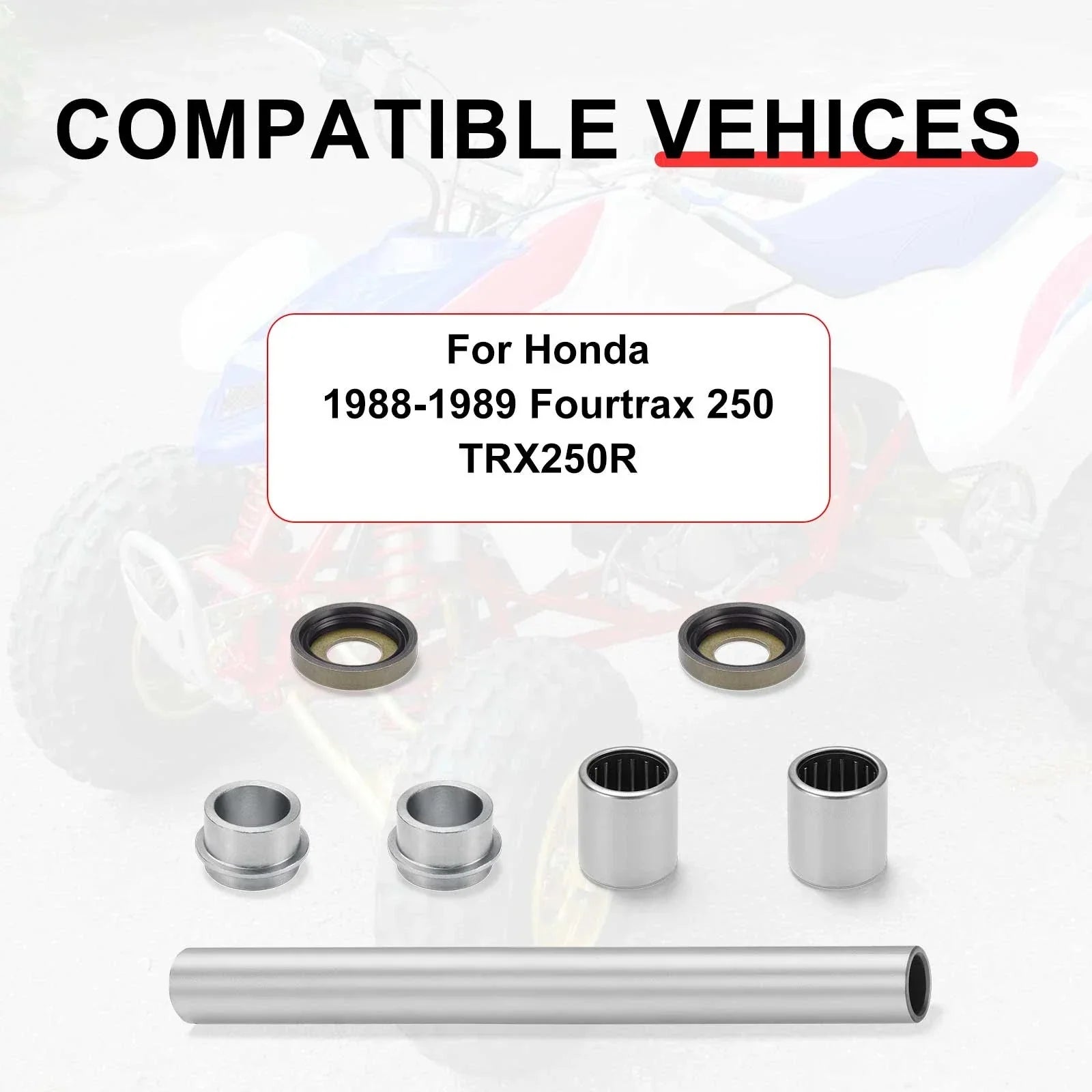 Swingarm Needle Bearing Bushing Kit for Honda Fourtrax TRX250R (1988–1989)