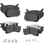 Set of 4 NAO Brake Pads for Mazda 626 (1993–1997)