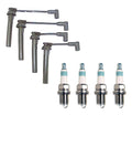 Denso 7mm Wire Set & 4 Iridium Power Spark Plugs for Dodge Plymouth L4