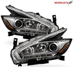 Set of 2 Halogen Headlights with LED DRL for Nissan Murano (2015–2018)