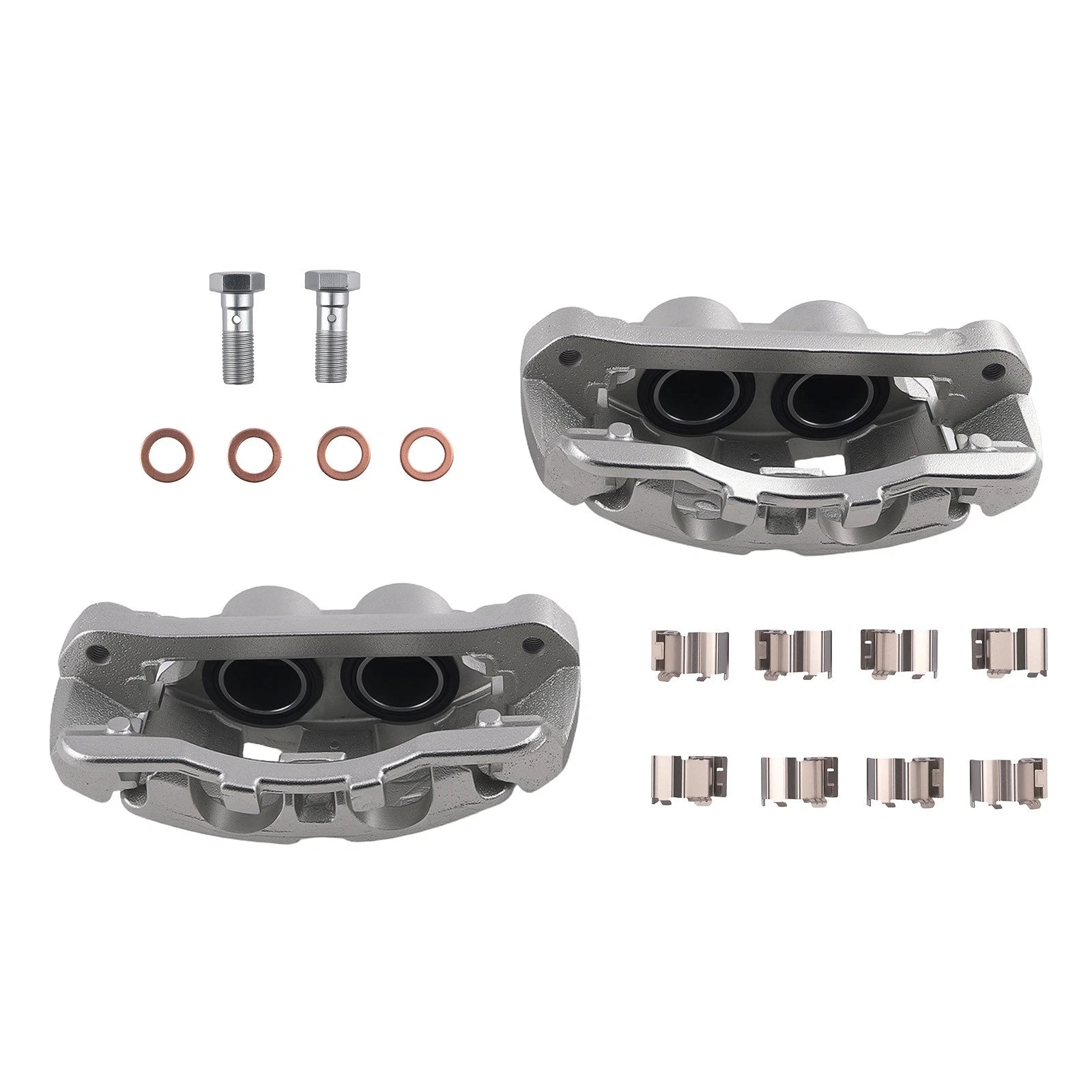 Front Brake Caliper Set w/Hardware for Ford F-250 F-350 F-450 (2013–2022)