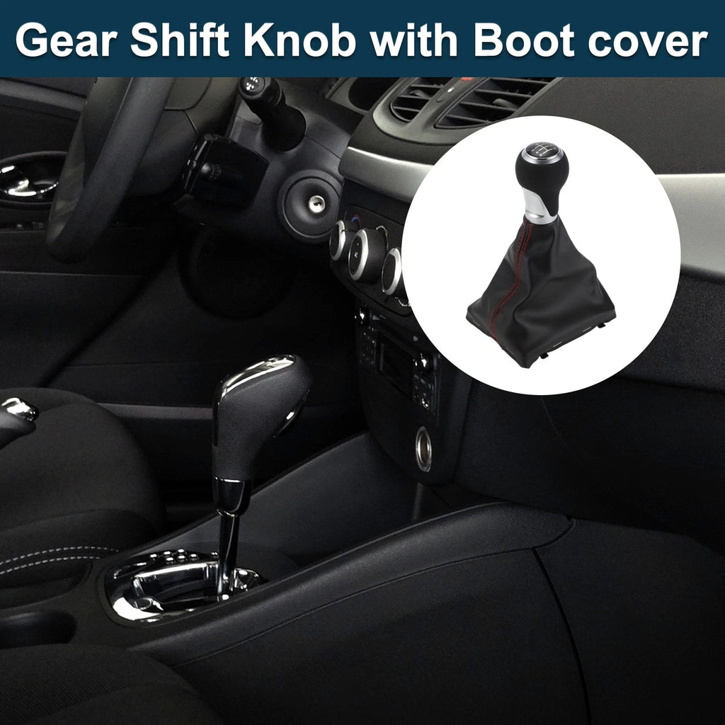 6 Speed Shift Knob with Boot Cover No. 8K0863278H for Audi A5 (2007–2017)