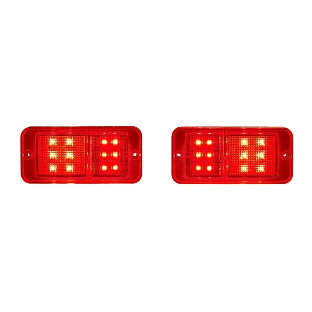 Front Red LED Side Marker Lights Pair for 1968–1972 Chevy GMC Truck