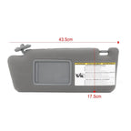 Driver Side Gray Sun Visor for Toyota Tacoma (2005-2015)