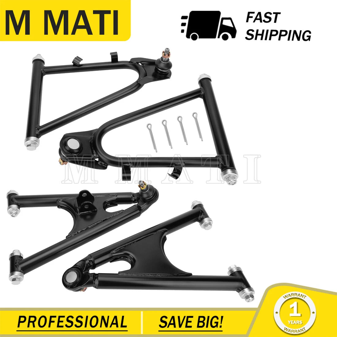 Front A-Arms for Yamaha Banshee 350 (1987–2006) Upper + Lower Control Arm