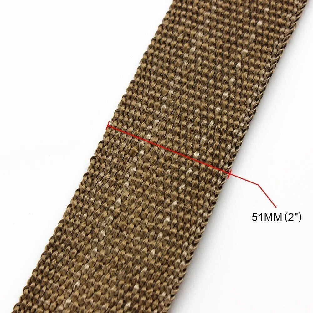 2" Black Lava Header Manifold Exhaust Heat Wrap Tape (10M/32.8FT)