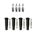 Set of 4 Denso Iridium Power Plugs & NGK Ignition Coil Boots for Ford Focus (2000–2007)