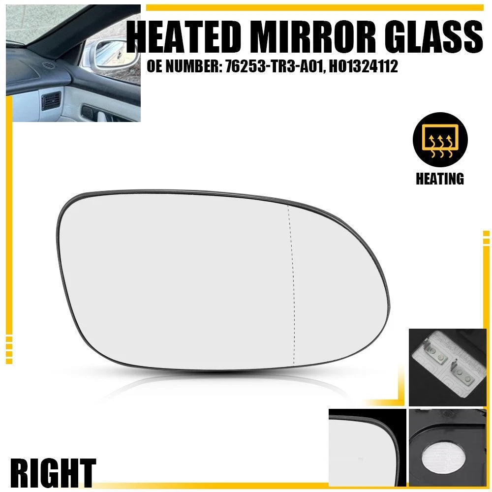 Heated Mirror Glass Replacement Right Side RH for Mercedes-Benz CLK55 (2003–2009)