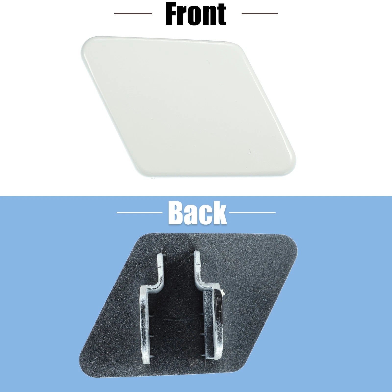 Right Front Headlight Washer Nozzle Cap for BMW 325i 328i (2006–2013) No. 61678031308 White