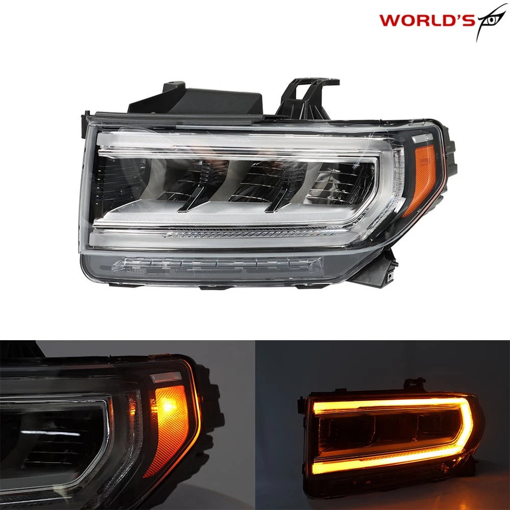 Full LED Headlight for GMC Acadia SL/SLE (2020–2023) Chrome Housing Left