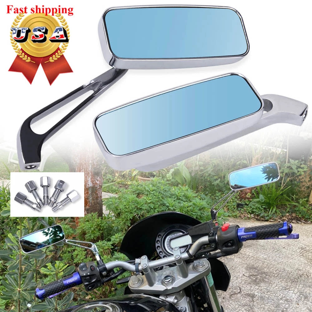 8mm 10mm Side Mirrors for Kawasaki Vulcan VN800 VN900 VN1500 (1996–2009)