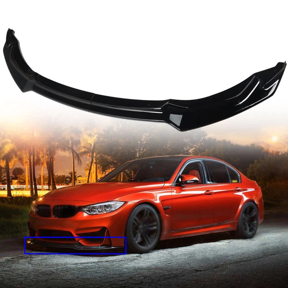 Front Bumper Spoiler Lip for BMW M3 M4 (2015-2020)