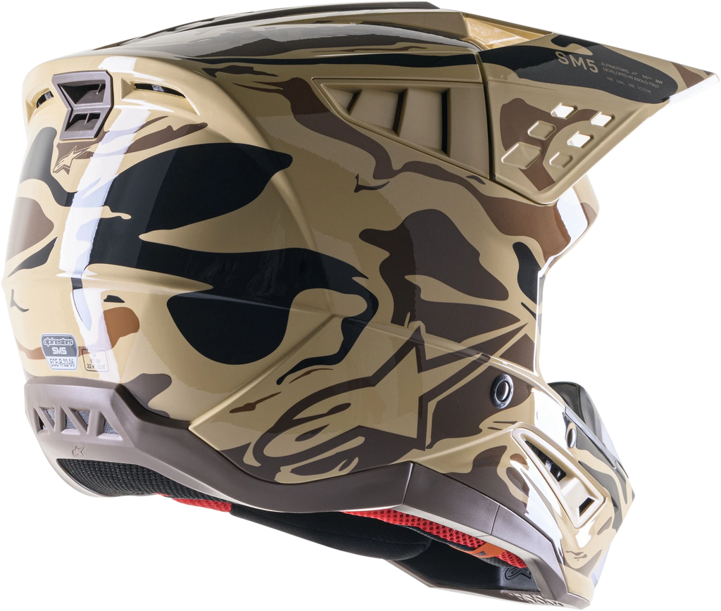 Alpinestars M5 Mineral Helmet for Offroad (2000–2023) Medium Dark Brown
