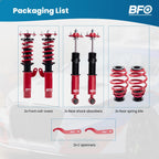 BFO Adjustable Coilover Shocks Absorber Kit for BMW 3 Series E46 (1999–2005)
