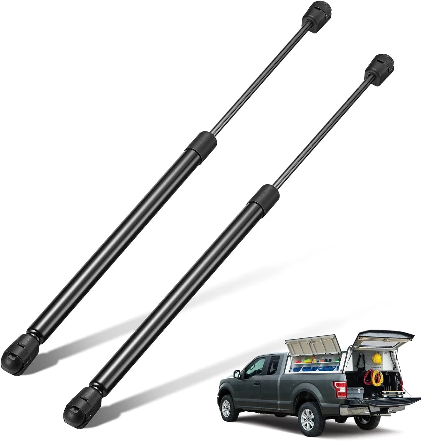 Gas Struts for Leer Camper Shell Topper Rear Windows (2017–2020)