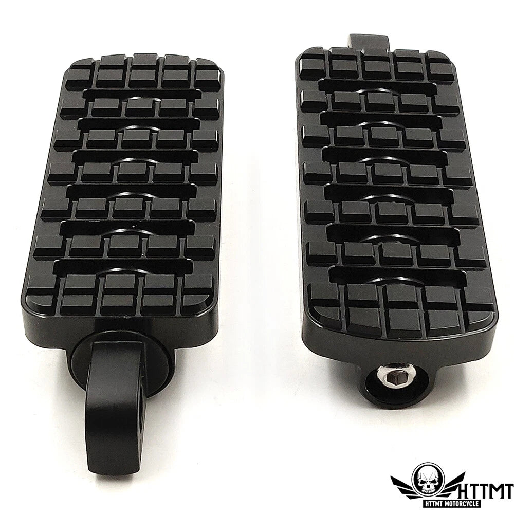 Black Dominator Motorcycle Footpegs for Harley Touring Sportster