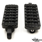 Black Dominator Motorcycle Footpegs for Harley Touring Sportster