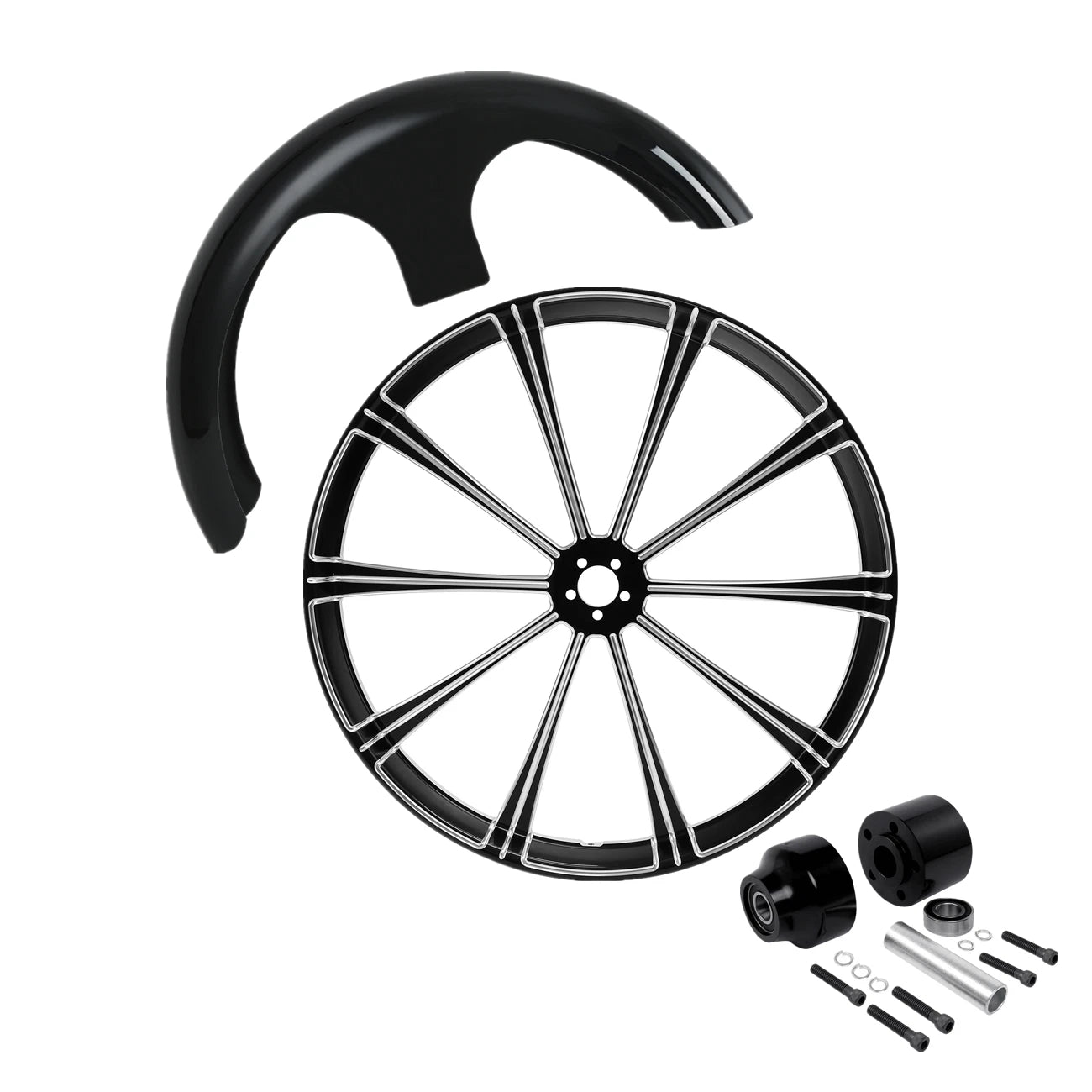 30'' Front Fender Wheel Rim Hub for Harley Touring Road King (2008–2025)