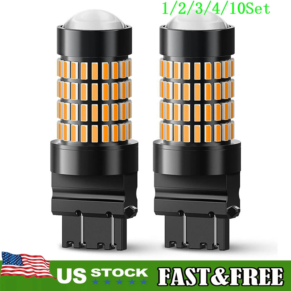 Set of 2 Amber LED Parking Turn Signal Lights for Make Model