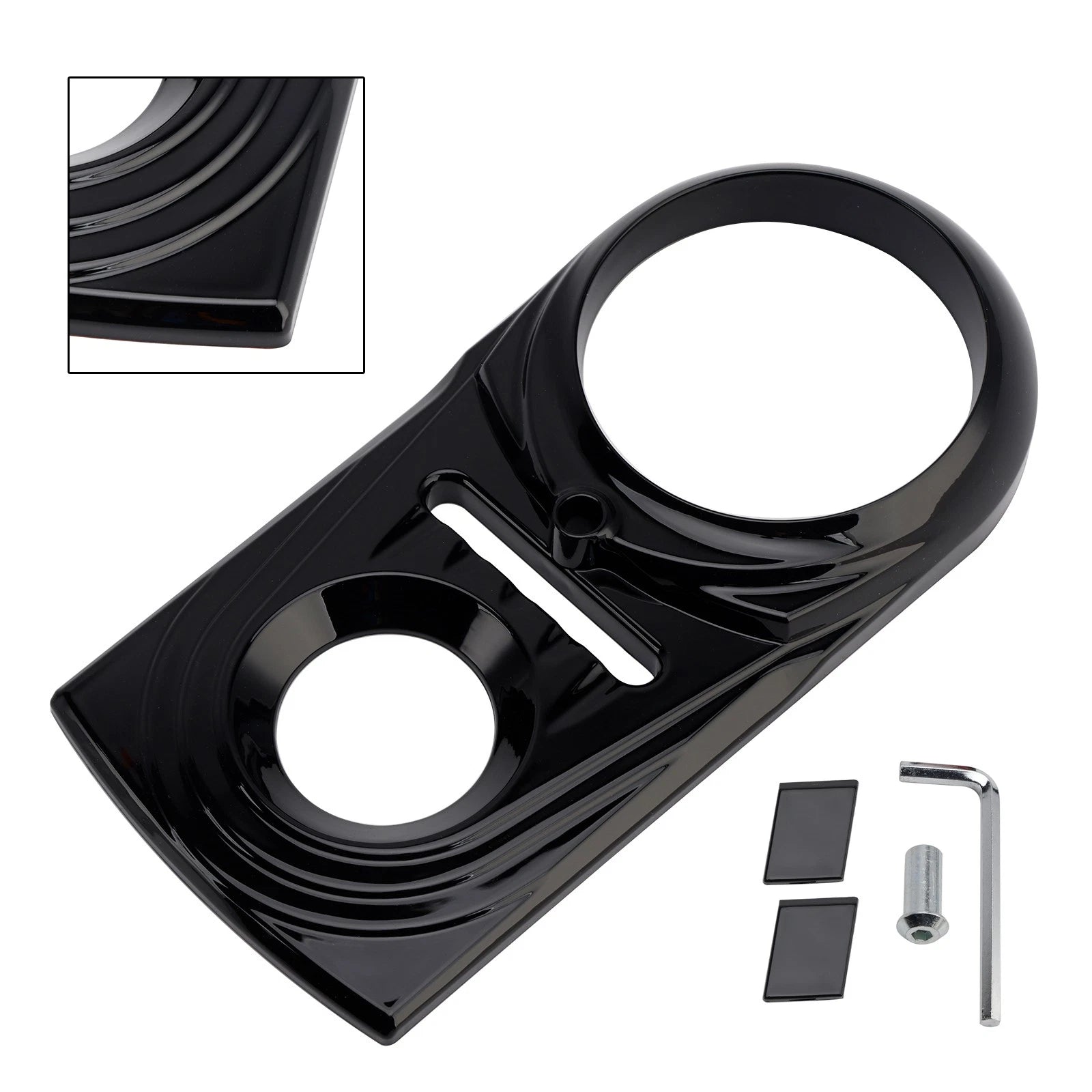 Gas Tank Dash Panel Insert Cover for Harley Softail FLSTC FXST