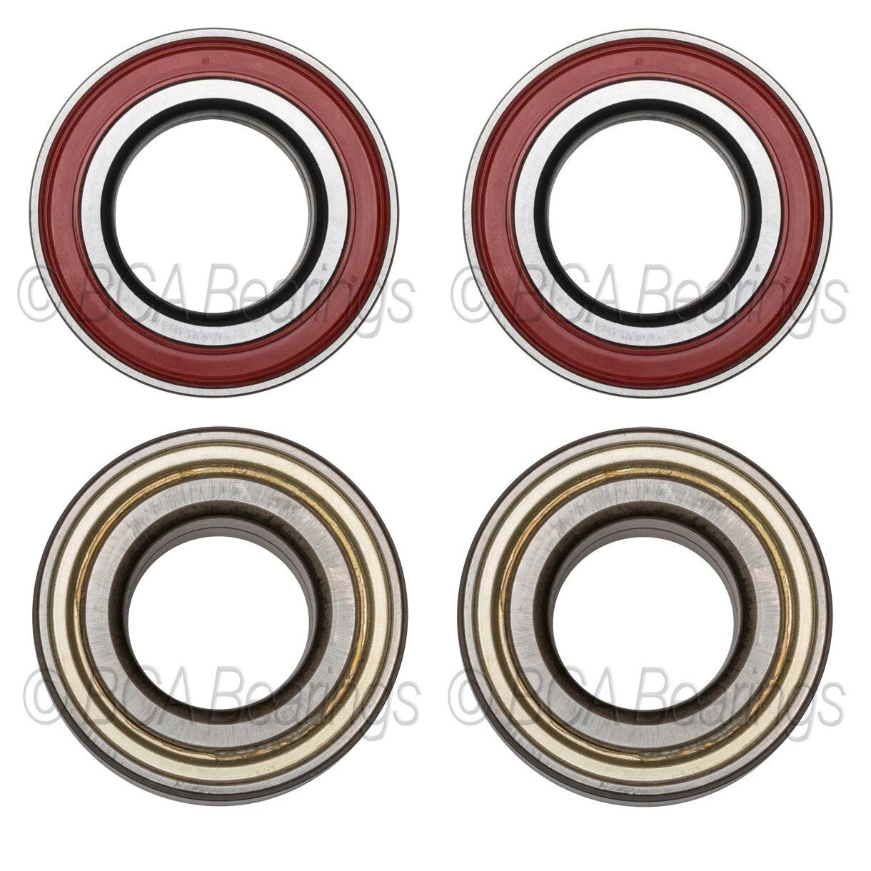 2X BCA Front 68mm & Rear 57mm Wheel Bearings Kit for Ford Focus (2009–2011)
