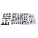 Chrome Bolt Caps Toppers Kit for Harley Davidson Softail FL FLS FX (2007–2013)