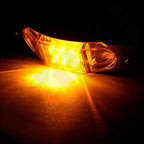 LED Side Marker Lamp for Trailer (6 Diode, Chrome, Amber)