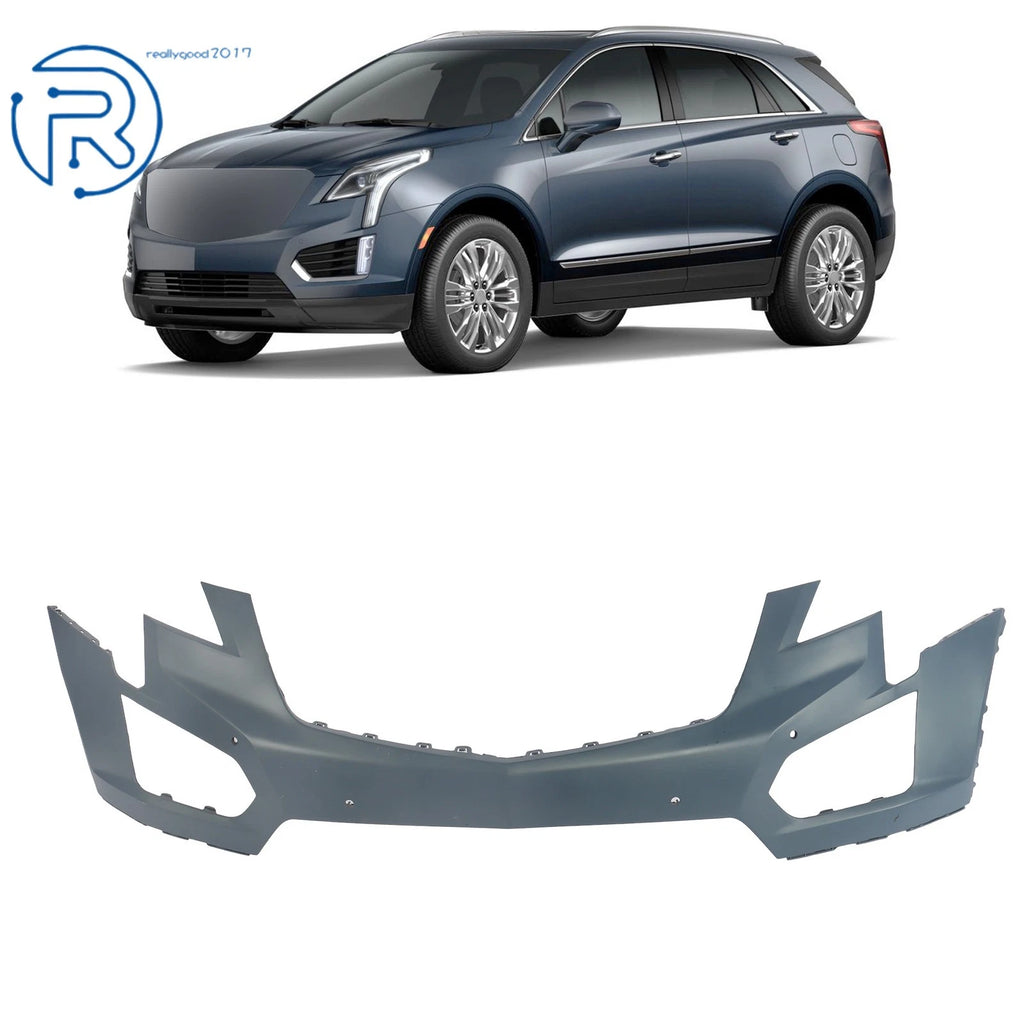 Front Side Bumper Cover for Cadillac XT5 (2017-2019) with 4 Sensor Holes