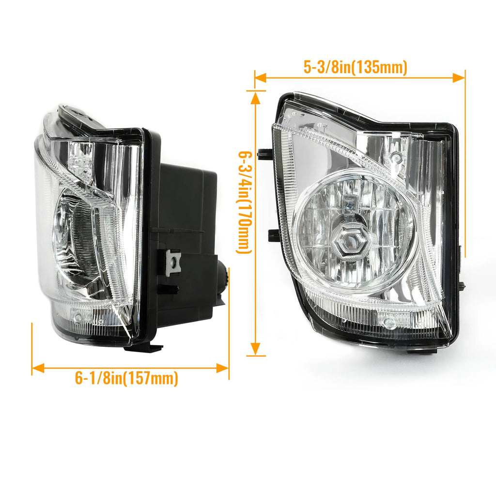 Pair Fog Lights for Lexus IS250 IS350 (2006–2010) - Clear, with Bulbs