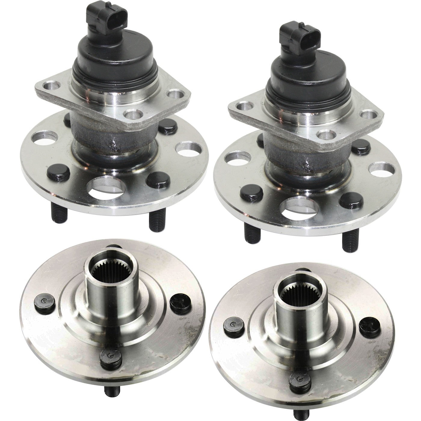 Wheel Hubs for Saturn SL2 (1994–2002) Front & Rear 4 Lug with Bearing