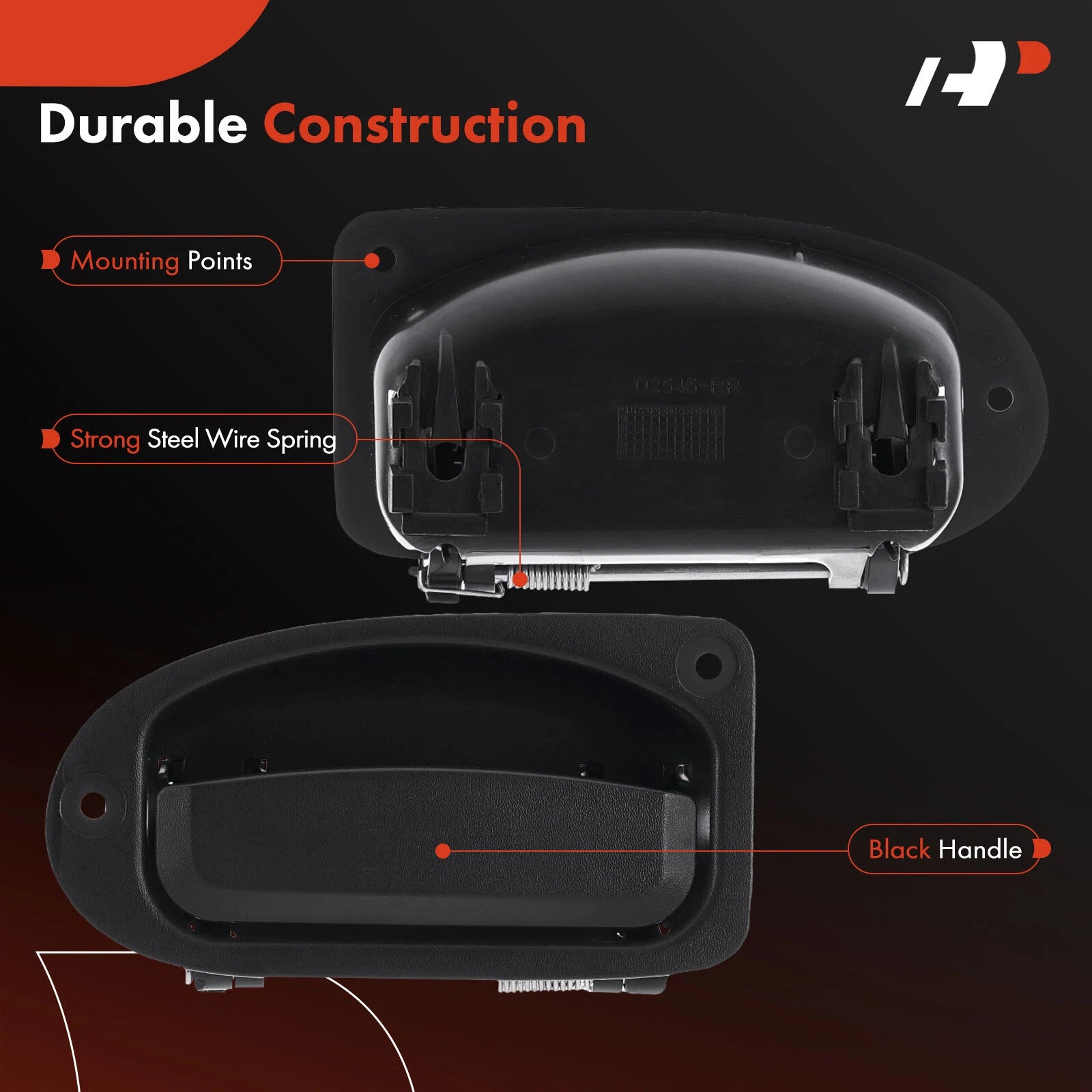 Rear Right Interior Door Handle for Ford Ranger, Mazda B2300 (1998-2011)