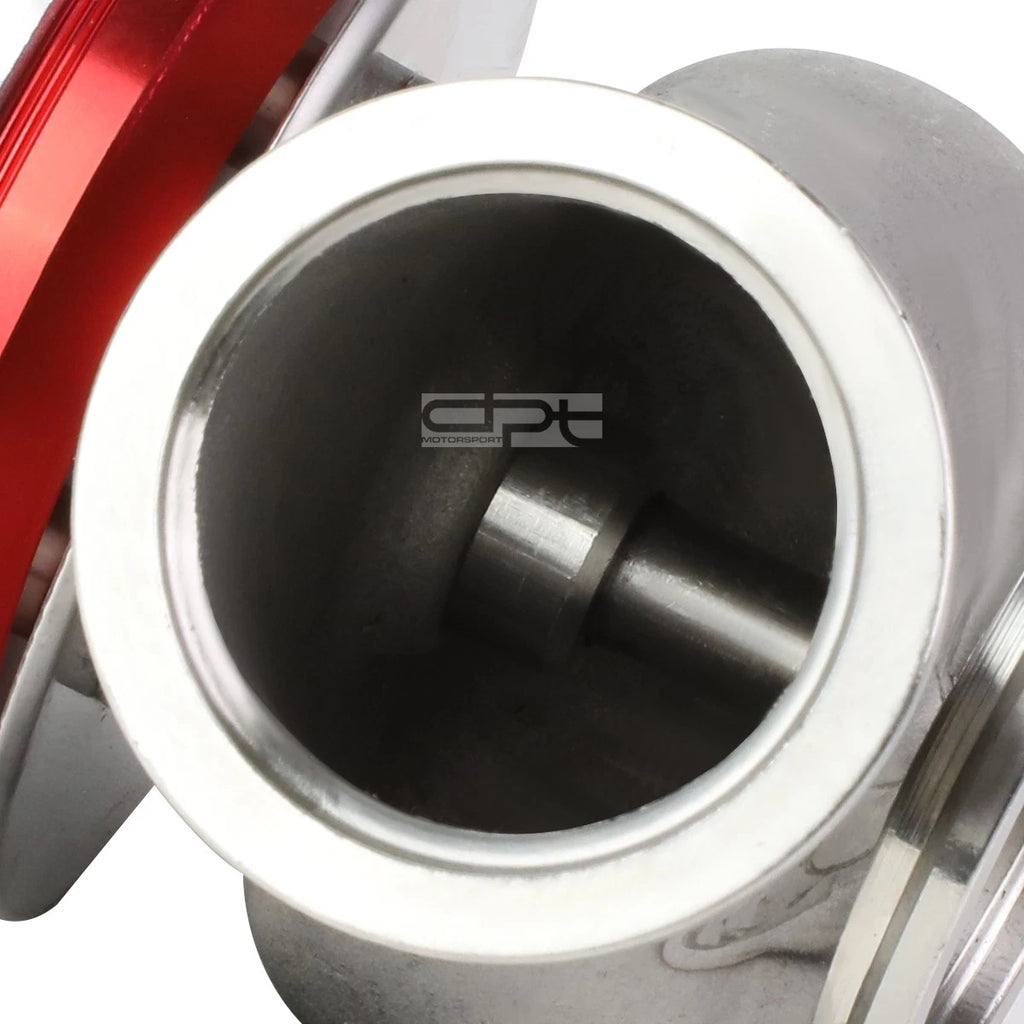 Universal 40mm Turbo V-Band Wastegate Bypass Exhaust + Spring Red