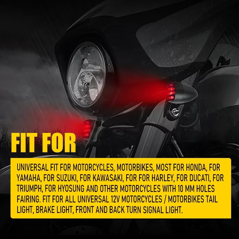 2X LED Red Brake Indicator Turn Signal Tail Light for Harley Honda (2010)