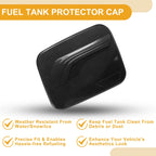 Fuel Tank Door Cap for Toyota RAV4 (2019–2025) Carbon Fiber Black