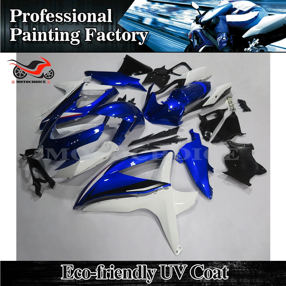 Fairing Kit for Suzuki GSXR600/750 (2008–2010) Blue White Injection Bodywork