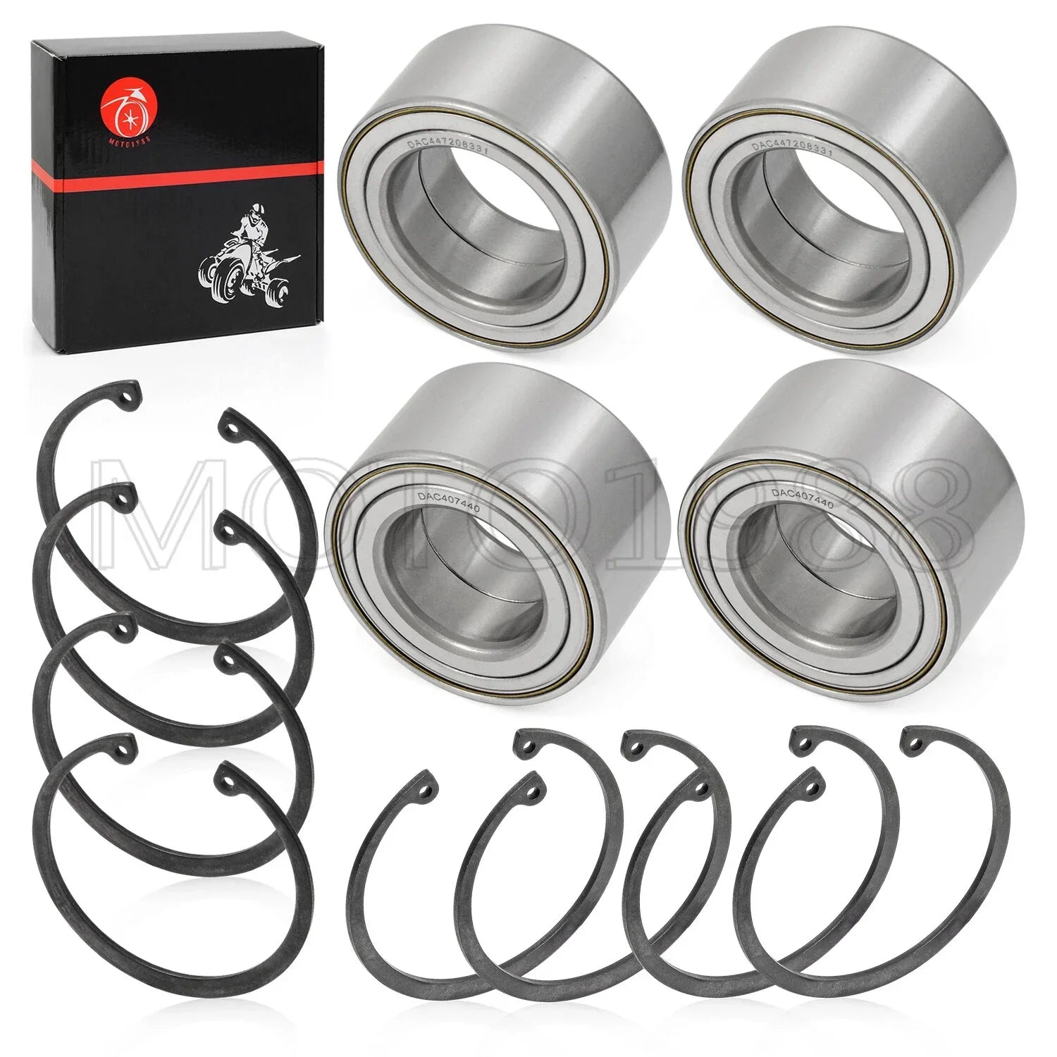 2 x Front & Rear Wheel Bearings for Polaris RZR 570 800 (2008–2022)