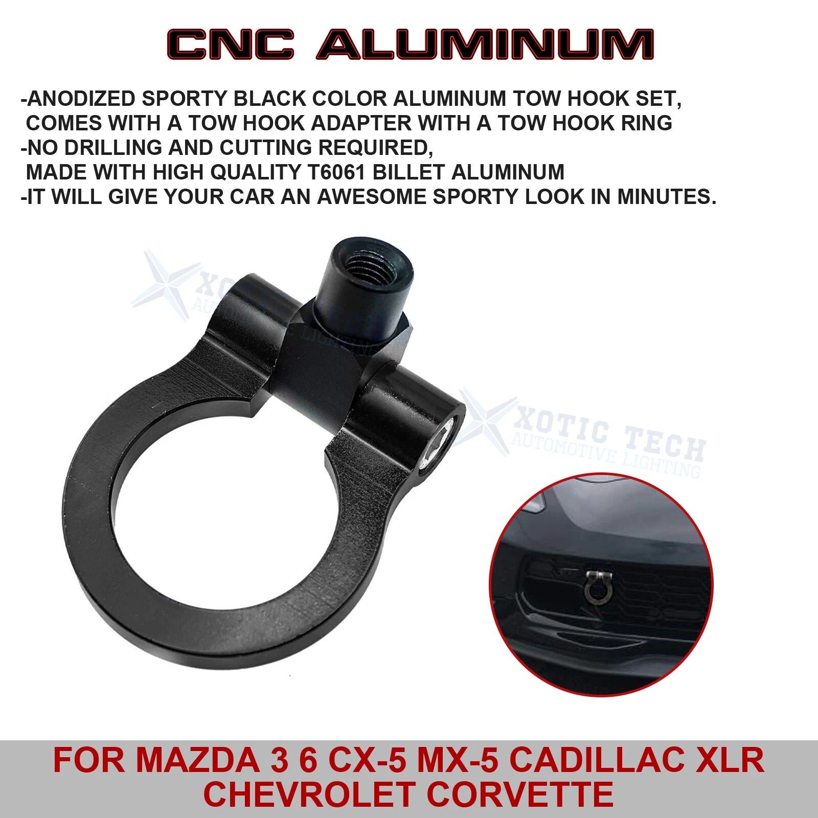 Tow Hook Set for Cadillac XLR (2006-2009)