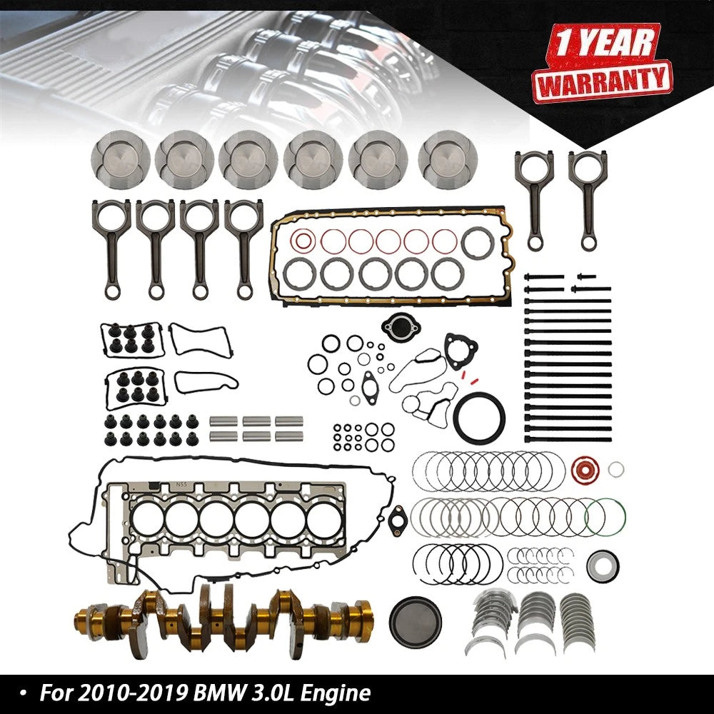 Engine Overhaul Rebuild Kit for BMW N55B30A 3.0L