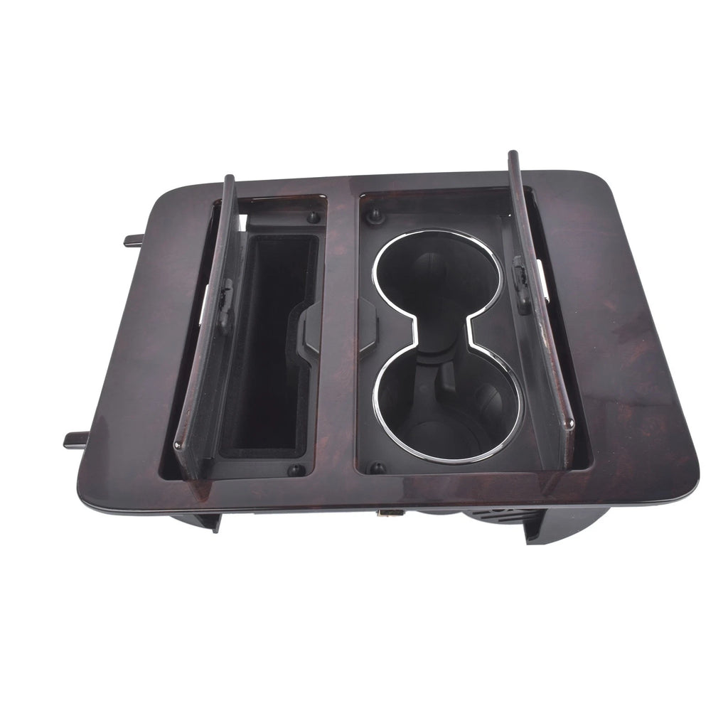Console Cup Holder Storage Woodgrain for Chevy GMC Truck SUV (2007-2014)