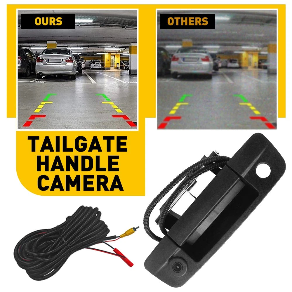 Tailgate Handle with Backup Camera for Dodge Ram 1500 2500 3500 (2009–2017)