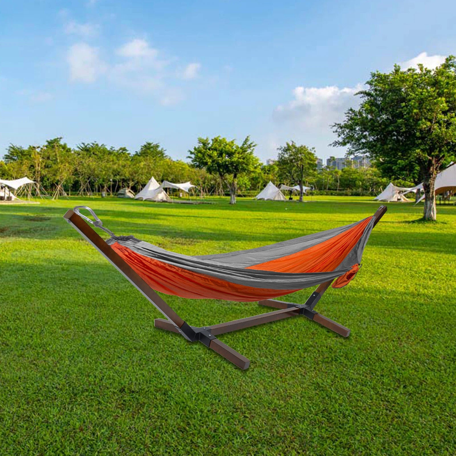 Hammock Stand for Universal Fit 2-Person (Garden, Picnic, Camp)