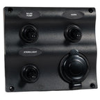 3 Gang Toggle Switch Panel with Power Socket for Boat (Universal)