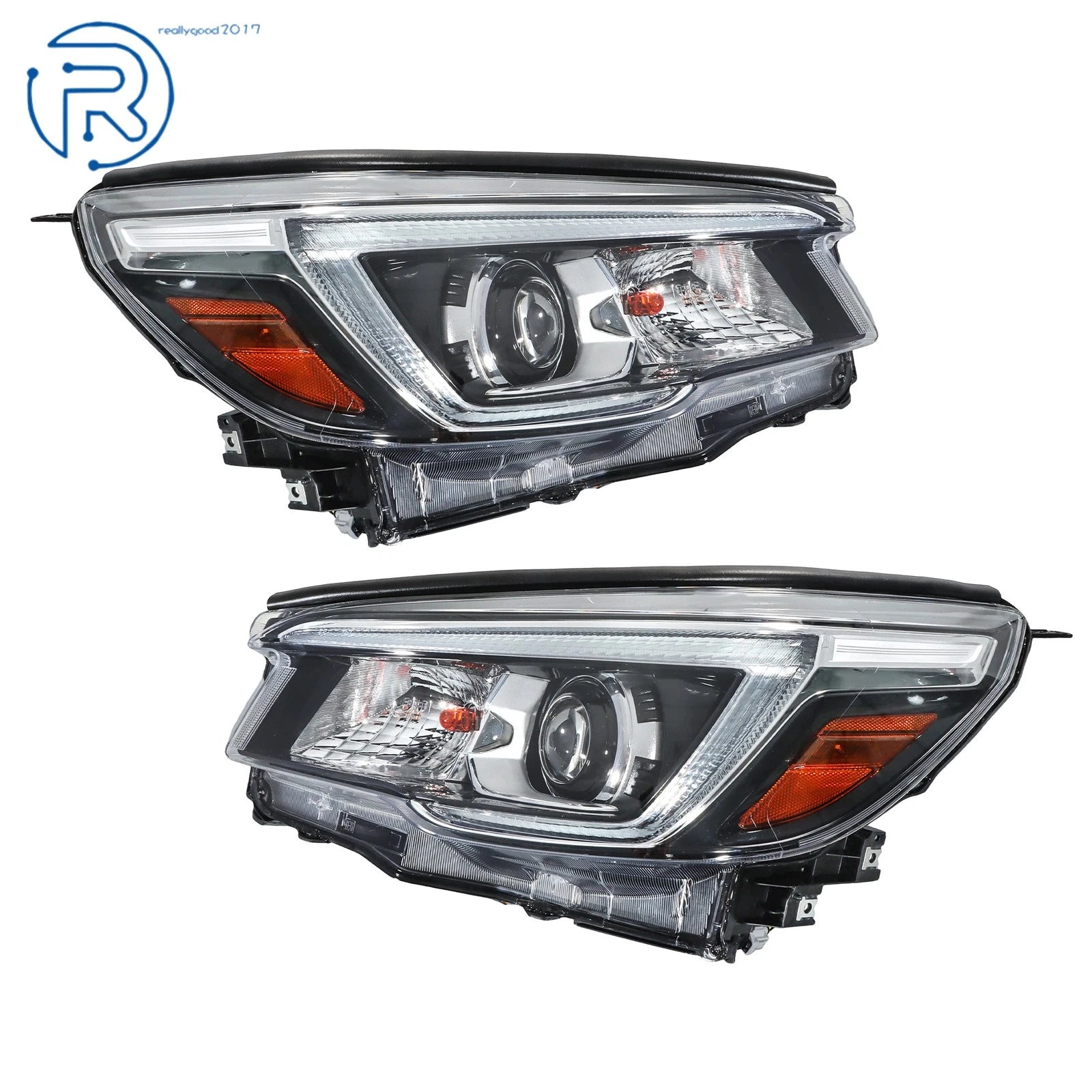 LED Headlights with AFS Chrome Trim for Subaru Forester (2019-2021)